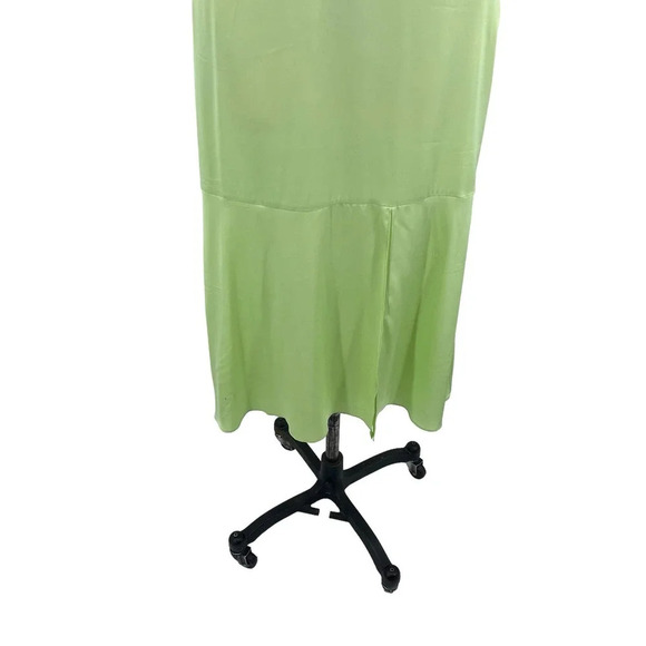 INTERMIX Paris‎ Silk Slip Dress Pistachio Green Size 0 - Picture 4 of 10